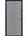 Дверь эконом: порошок цвет Черный антик + МДФ Лиственница серая ЭК-2049